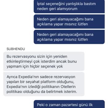 Rezervasyon İptali Sonrası Çözüm Bulamama Sorunu