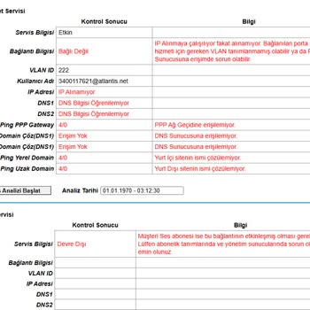 Atlantisnet: Sürekli Bağlantı Sorunları Ve Yetersiz Müşteri Hizmetleri
