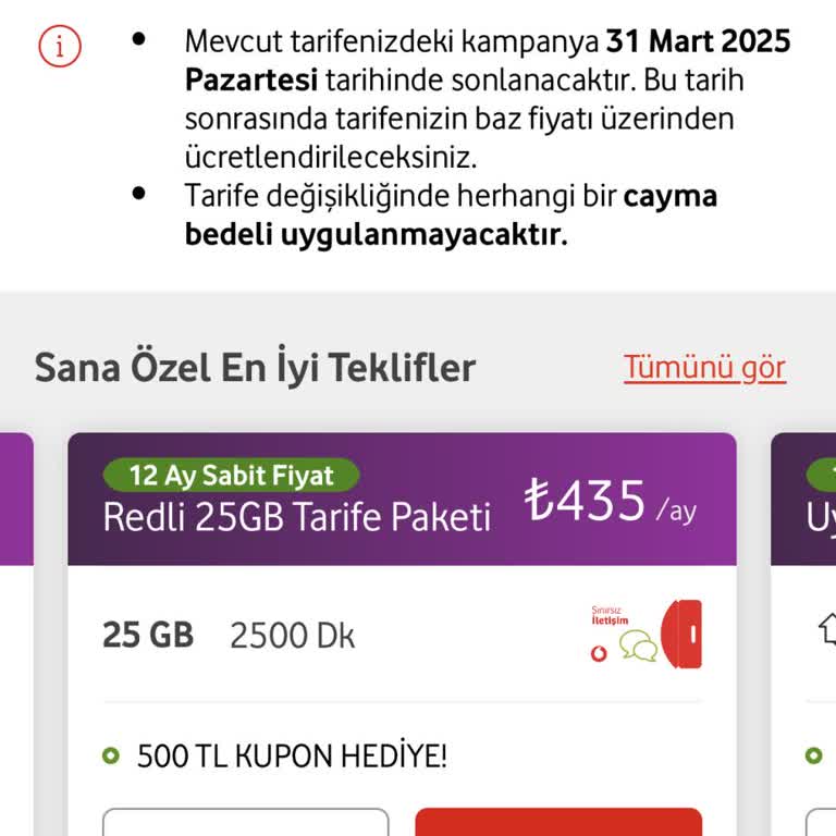 Vodafone'dan Şok Zam: 176 TL'lik Tarife 435 TL'ye Çıkıyor!