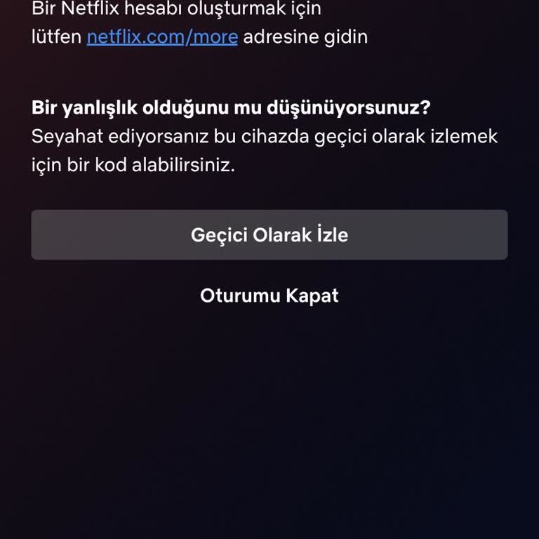 Netflix Hesabına Erişim Sorunu