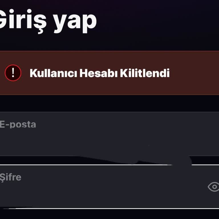 Hesap Giriş Sorunu Ve Kilitlenme Problemi