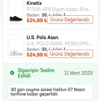 Eksik Gönderilen Ayakkabı Ve İlgisiz Müşteri Hizmetleri