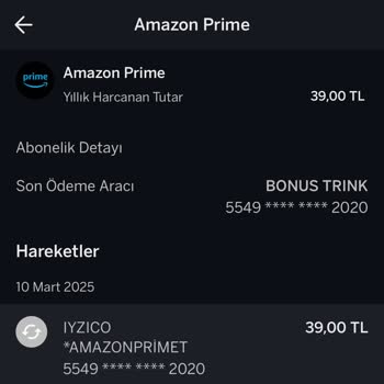 Yetkisiz Amazon Prime Üyeliği Ve Çekim Sorunu