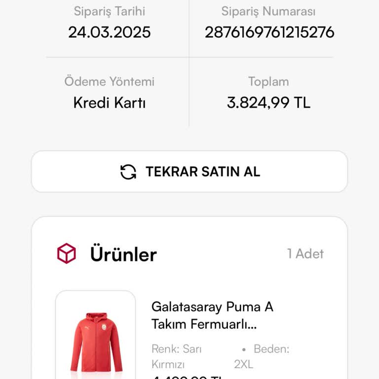 GS Store Siparişim Sebepsiz İptal Edildi