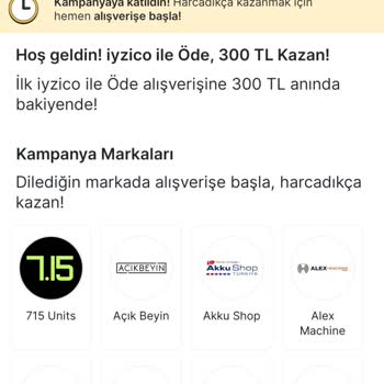 Iyzico Kampanya Koşullarına Uymuyor: Kazanımlarım Yatmadı