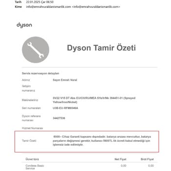 Garanti Sonrası Çözülmeyen Süpürge Sorunu