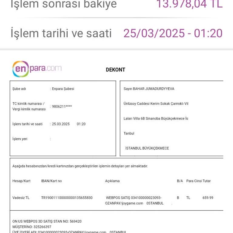Yanlış Yönlendirilen İstanbul Kart Ödemesi