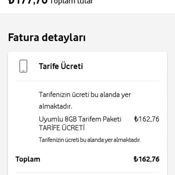 Vodafone Taahhüt İhlali Ve Artan Fatura Şikayeti