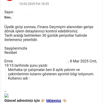 Restbet Canlı Destek Ve Çekim Sorunları