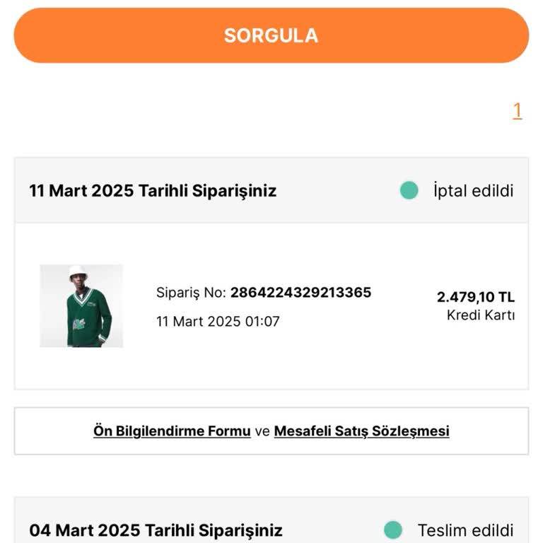 Ürün İptali Ve Geri Ödeme Sorunu