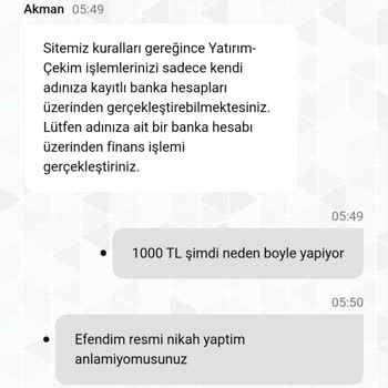 Hesap Bilgileri Güncellemesi Sorunu