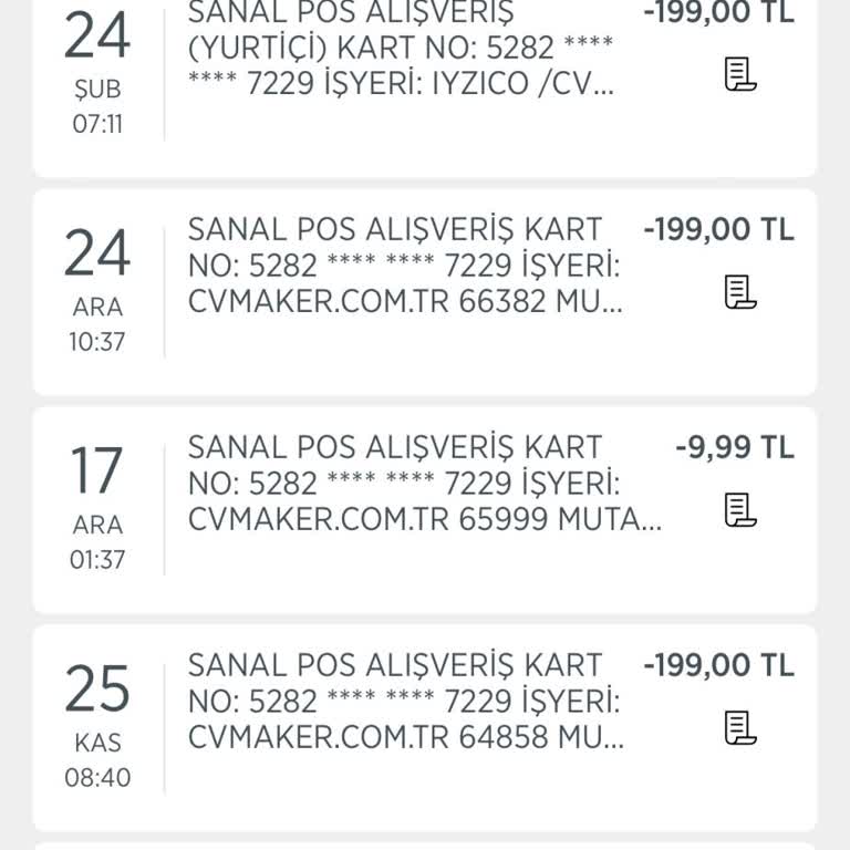 CV Maker'dan Habersiz Üyelik Ve Haksız Kesinti