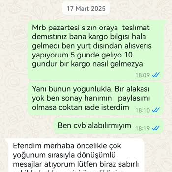 Çikolata Siparişim Hüsranla Sonuçlandı