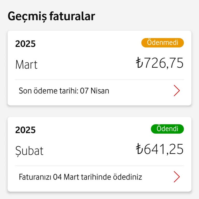 Vodafone Tarifemde Beklenmedik İnternet Aşım Ücreti