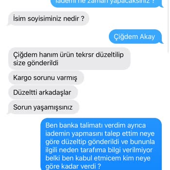 İletişimsizlik Ve Yanlış Ürün Teslimatı