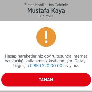 İnternet Bankacılığı Erişimi Haksız Kısıtlama