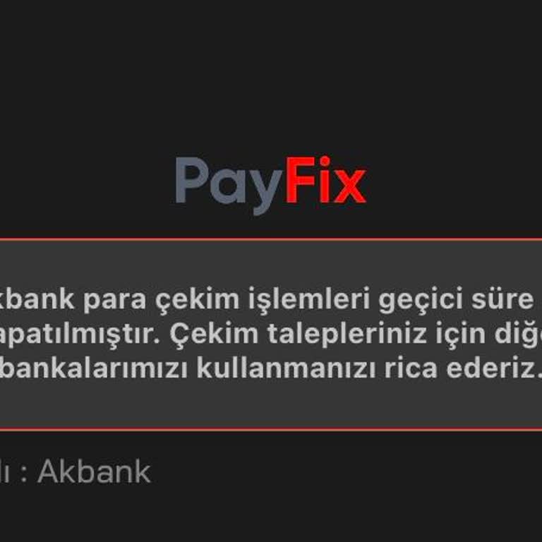 Payfix Hesabımdaki Parayı Çekemiyorum: Çözüm Bekliyorum!