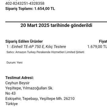 Kayıp Sipariş Ve Yetersiz Müşteri Hizmeti