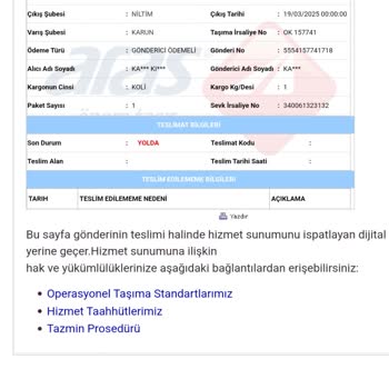 Kargom Nerede? Altı Gündür Bekliyorum