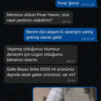 Eksik Gramaj Ve Çözüm Üretilmeyen Müşteri Hizmetleri