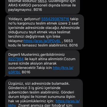 Kargom Adresime Teslim Edilmedi, Market Teslimatı Dayatıldı