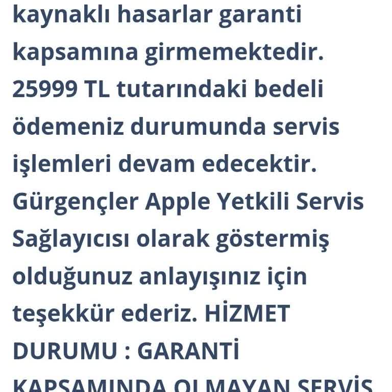 Garanti Kapsamında Olmasına Rağmen Ücret Talebi