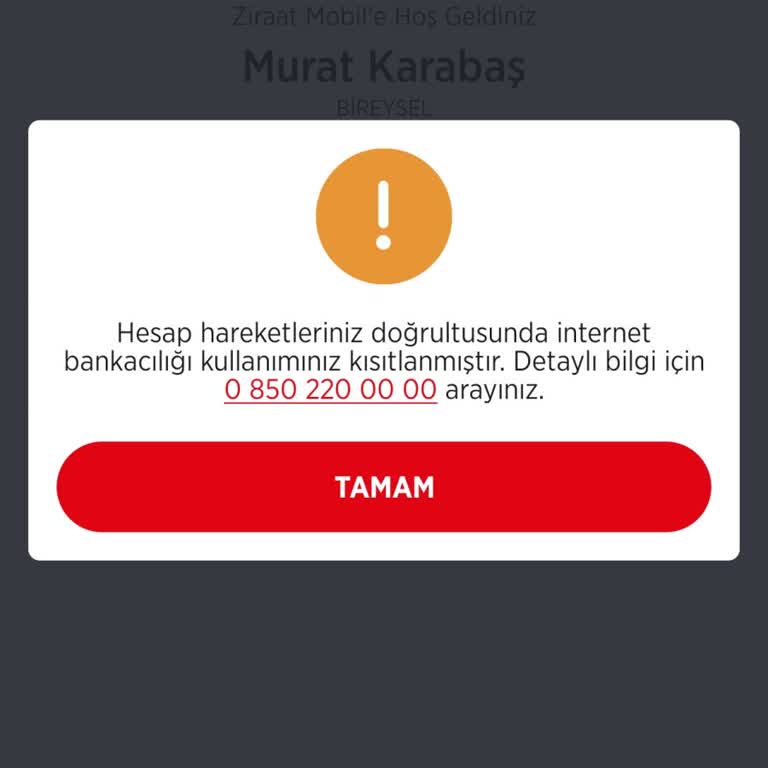 İnternet Bankacılığı Kısıtlamasıyla Mağduriyet