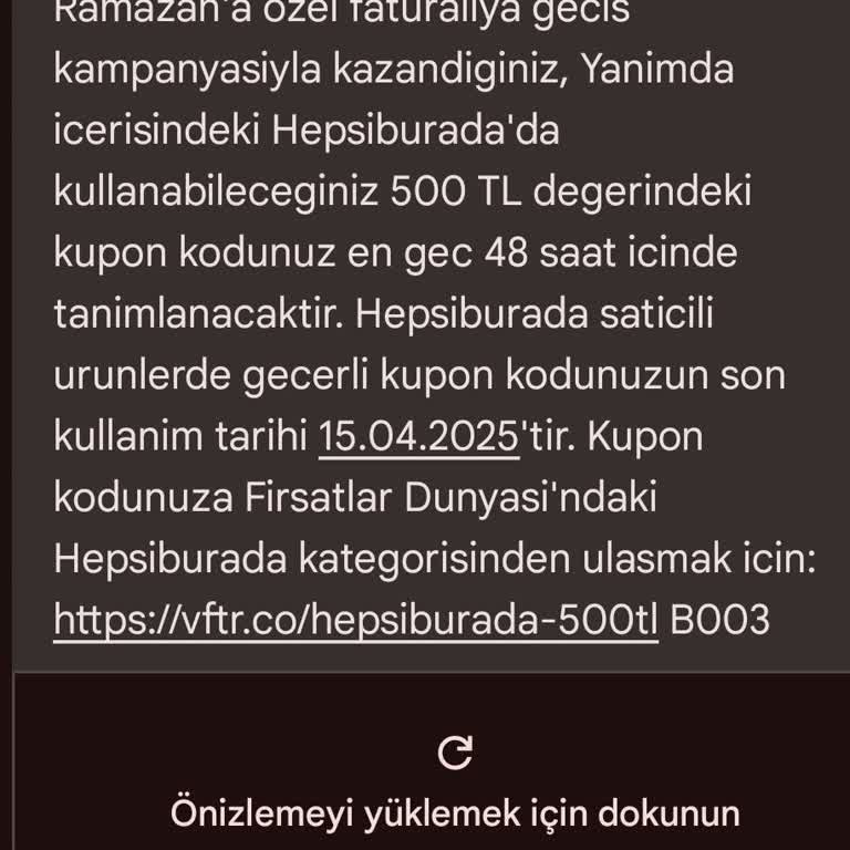 Vodafone'dan Beklenen Hepsiburada Çeki Gelmedi