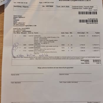 Samsung S25 Ultra Teslimat Sorunu Ve İade Talebi