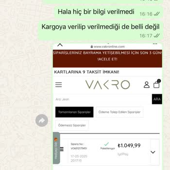 Vakronline.com'da Alışveriş Kabusu: Ürün Yok, İletişim Yok, İade Yok!