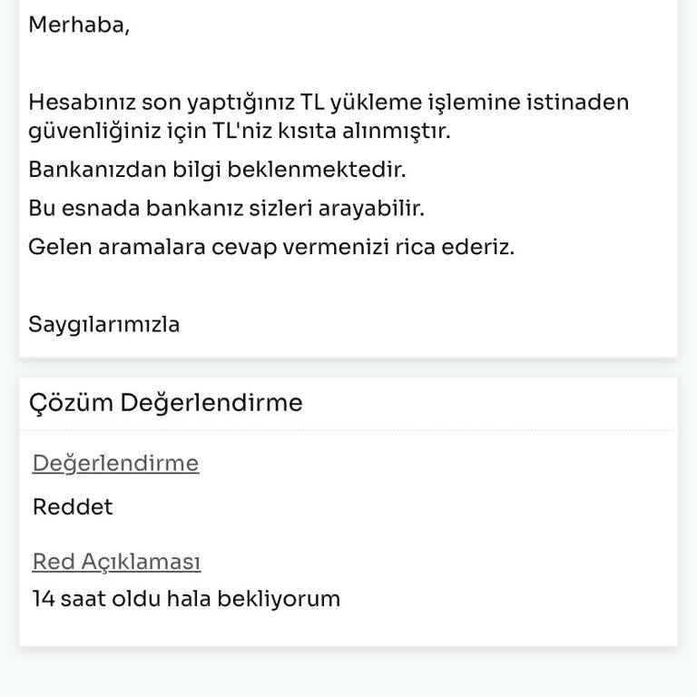 Hesabıma Bloke Konuldu, Paramı Kullanamıyorum