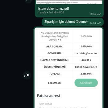 Zoompet Siparişimde İletişim Sorunu Ve İade Talebi