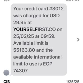 Yourselfirst Charged Me for a Subscription I Mistakenly Activated
