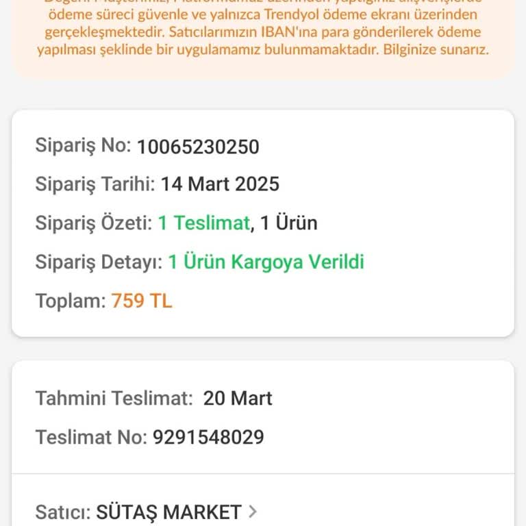 Siparişim Hâlâ Ulaşmadı: Trendyol Hızlı Market Ve Sütaş'tan Mağduriyet