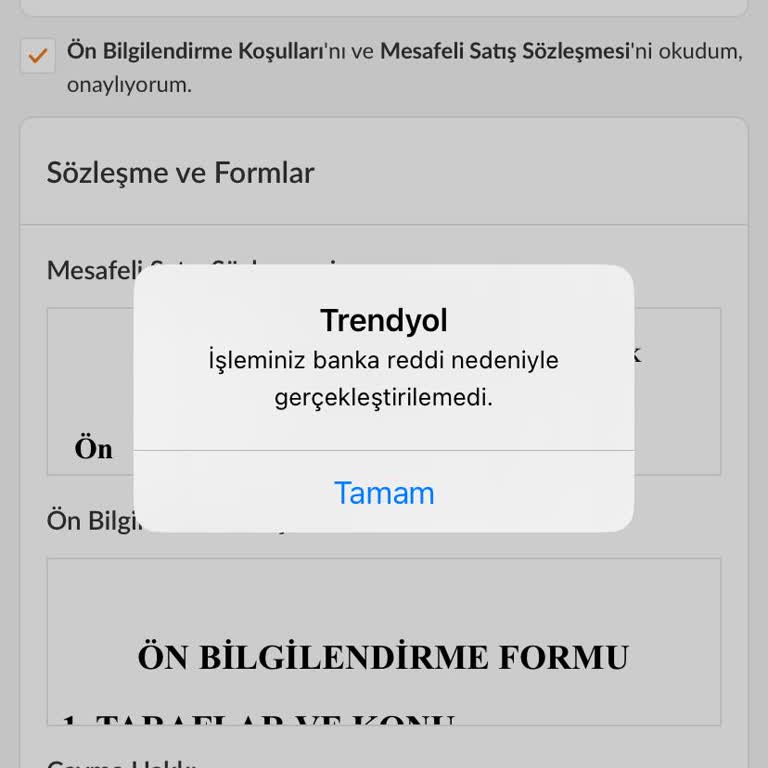 Sipariş Verememe Sorunu Ve Banka Reddine Çözüm Arayışı