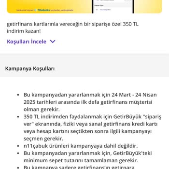 Getirfinans Kampanyası Hayal Kırıklığı