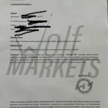 Wolf Market'te Şüpheli İşlem Ve Para Çekim Sorunu