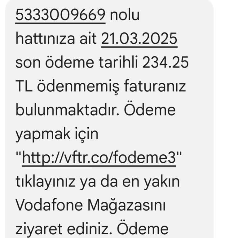 Vodafone Müşteri Hizmetleri İlgisizliği Ve Fatura Sorunu