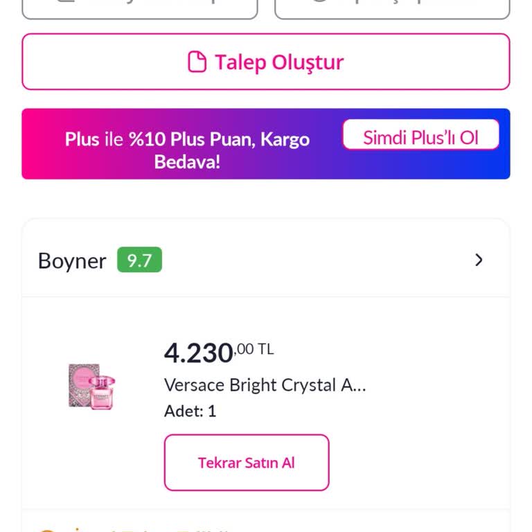 İptal Edilmeyen Siparişle İlgili Sorun
