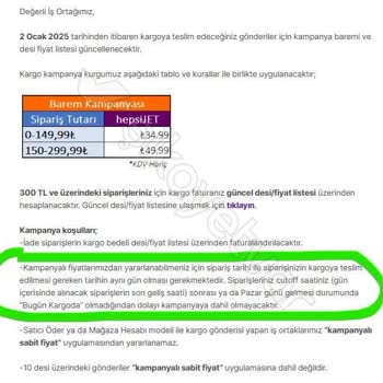 Hepsiburada'nın Kargo Barem Desteği Satıcıları Zorluyor