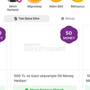 Migros Kazandığım Money Puanları Hala Yatmadı!