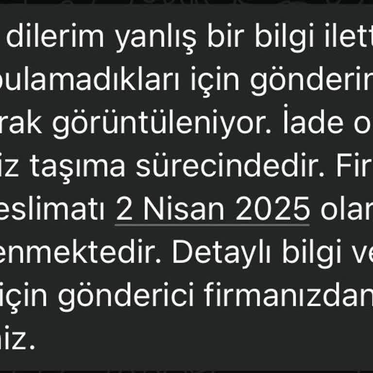 Kargo Teslimatında Büyük Hayal Kırıklığı: Ürünüm Habersiz İade Edildi