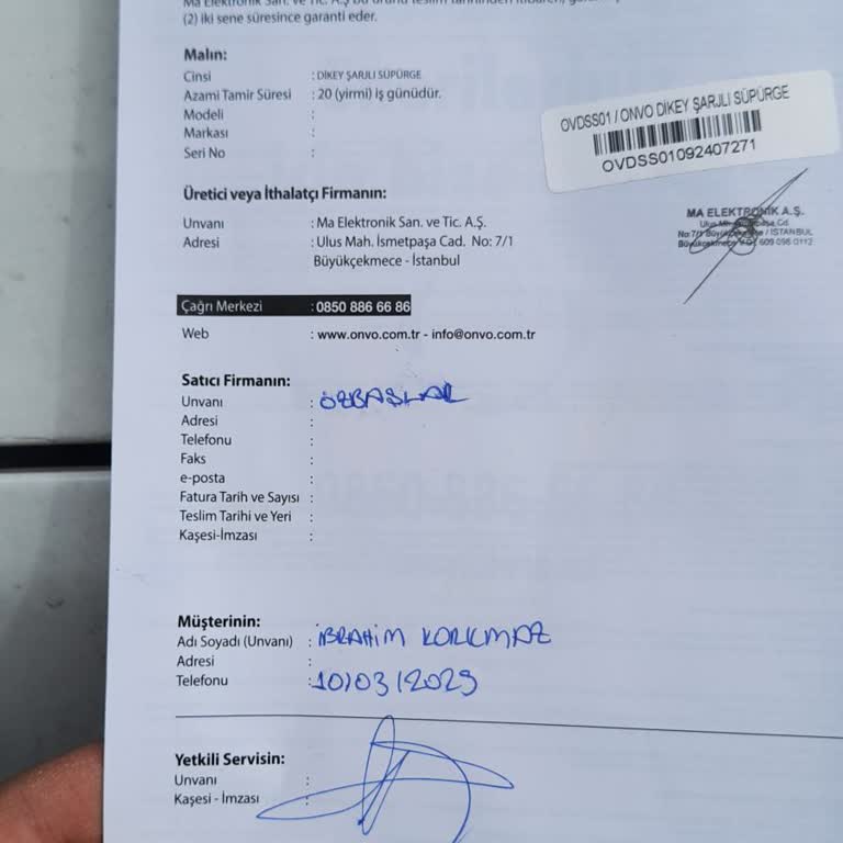 Onvo Süpürge Şarj Sorunu Ve Servis İlgisizliği