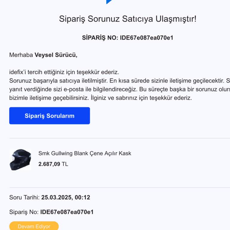 İdefix'ten Sebepsiz İptal Ve Telafisiz Müşteri Deneyimi