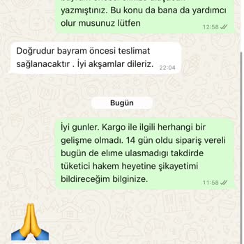 Ürün Gönderilmeyen Sipariş Ve İlgisiz Müşteri Hizmeti