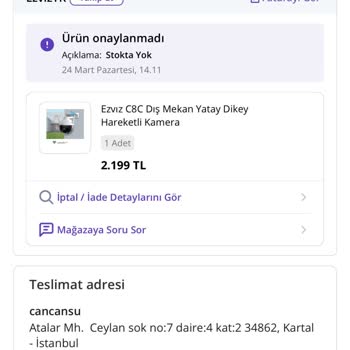 Stok Yok Diyerek İptal Edilen Siparişin Fahiş Fiyatla Yeniden Satışı