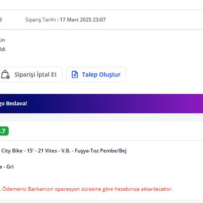 Yanlış Ürün İptali Sonrası Geri Ödeme Sorunu