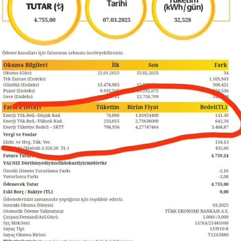 Yanlış Hesaplanan Elektrik Faturası
