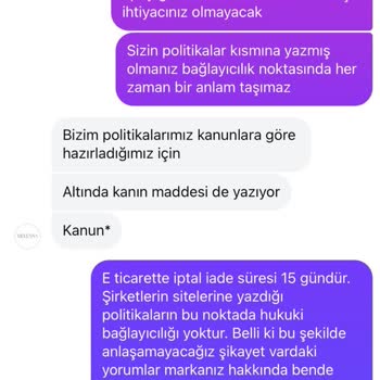 Melensa.com Sipariş Sorunu Ve İptal Edilemeyen İşlemler