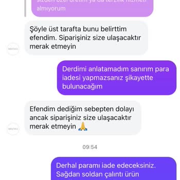 Melensa.com Sipariş Sorunu Ve İptal Edilemeyen İşlemler
